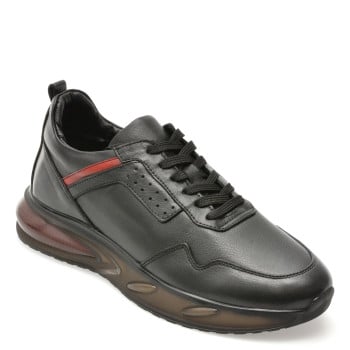 Pantofi sport BITE THE BULLET negri, 7715, din piele naturala