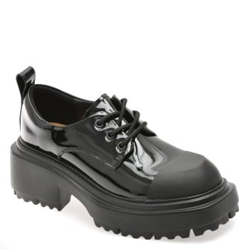 Pantofi EPICA negri, 7978, din piele naturala lacuita