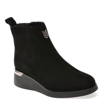 Ghete GRYXX negre, DX01352, din piele intoarsa