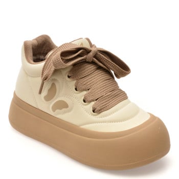 Ghete GRYXX bej, 8706, din piele ecologica