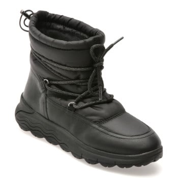 Ghete GEOX negre, D4626A, din material textil