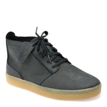Ghete CLARKS bleumarin, STREETHILL MID, din nabuc
