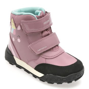 Ghete GEOX roz, B566MD, din piele ecologica
