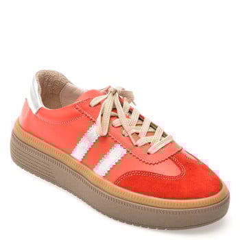 Pantofi sport GRYXX rosii, BL5754, din piele naturala