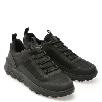 Pantofi sport GEOX negri, U56FDA, din material textil