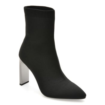 Botine elegante EPICA negre, C5595, din material textil