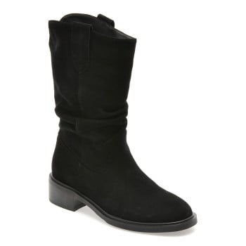 Cizme FLAVIA PASSINI negre, C5775, din piele intoarsa