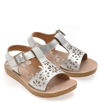 Sandale SELECTION KIDS argintii, 82949, din piele ecologica