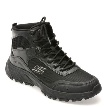 Ghete SKECHERS negre, HILLCREST 2.0, din material textil