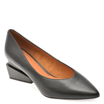 Pantofi eleganti EPICA negri, E229, din piele naturala