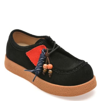 Mocasini GRYXX negri, 3712, din piele intoarsa