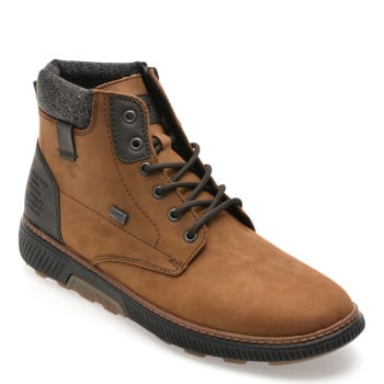 Ghete RIEKER maro, B3343, din piele naturala