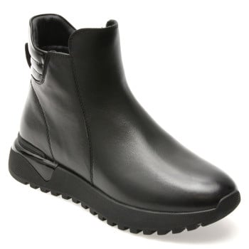 Ghete EPICA negre, 31350, din piele naturala