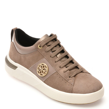 Pantofi sport GEOX gri, D55QFA, din piele intoarsa