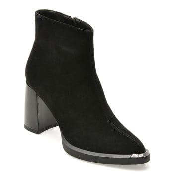 Botine FLAVIA PASSINI negre, AC5995, din piele intoarsa
