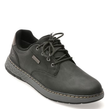 Pantofi sport SKECHERS negri, GARLAN, din piele ecologica
