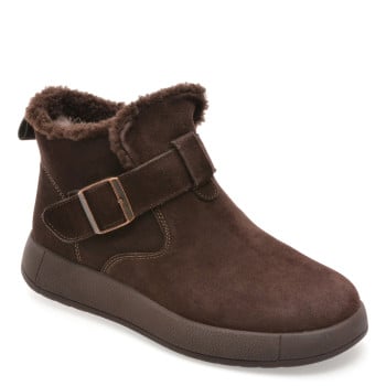 Ghete FLAVIA PASSINI maro, 82318, din piele intoarsa