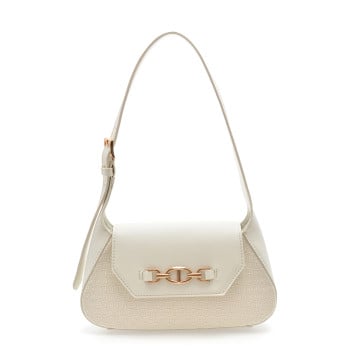 Geanta ALDO alba, RHIANON 108, din material textil