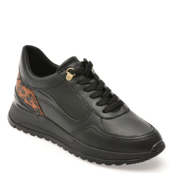 Pantofi sport GEOX negri, D5600A, din piele naturala