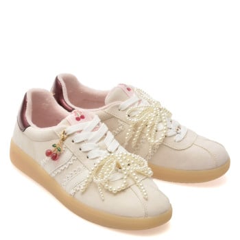 Pantofi sport ALDO albi, SWEETTHING 121, din piele intoarsa