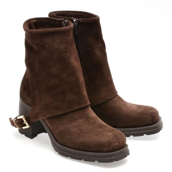 Ghete EPICA maro, 1918642, din piele intoarsa