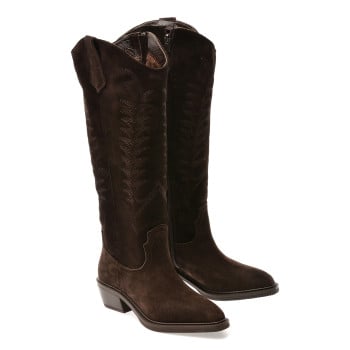 Ciocate elegante EPICA maro, 2881588, din piele intoarsa