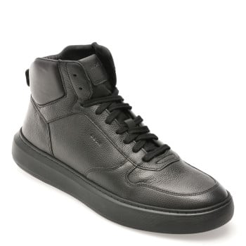 Ghete GEOX negre, U565WD, din piele naturala