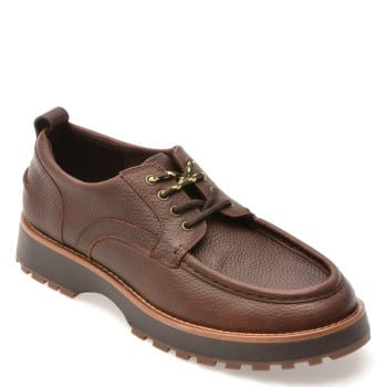 Mocasini ALDO maro, BASTIAN 201, din piele naturala