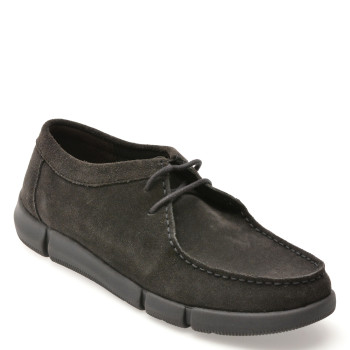 Mocasini GEOX gri, U4646B, din piele intoarsa