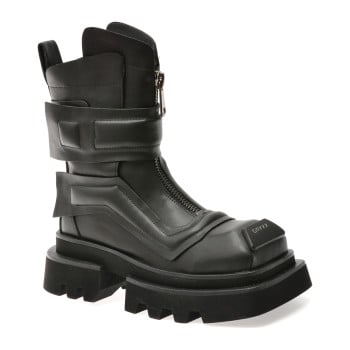 Bocanci GRYXX negre, EB992, din piele naturala