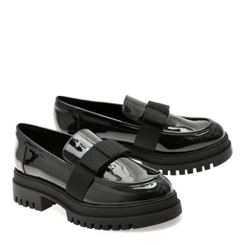 Mocasini ALDO negri, THEATRIC 001, din piele ecologica lacuita