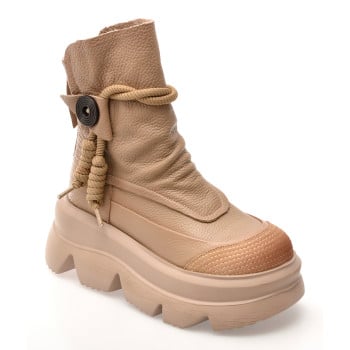 Ghete GRYXX bej, 19686, din piele naturala