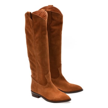 Ciocate elegante EPICA maro, 1101433, din piele intoarsa