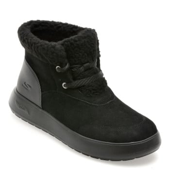 Ghete SKECHERS negre, ARCH FIT HORIZON BOOT, din piele naturala