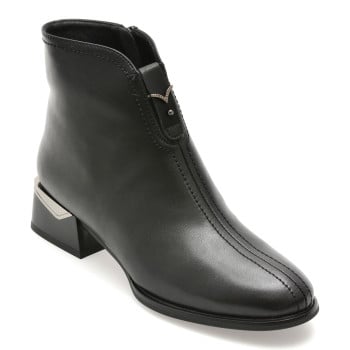 Botine FLAVIA PASSINI negre, DX712A, din piele naturala