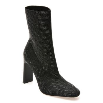 Botine elegante ALDO negre, FAELORA 007, din material textil