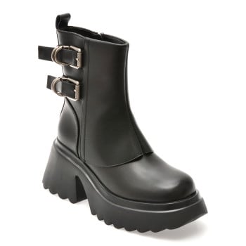 Bocanci GRYXX negri, 251015, din piele naturala