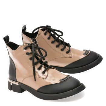 Ghete GRYXX gri, 527314, din piele naturala lacuita