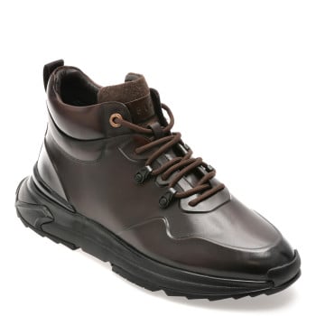 Ghete EPICA maro, G14, din piele naturala