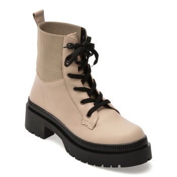 Ghete FLAVIA PASSINI bej, 902BJ, din piele naturala