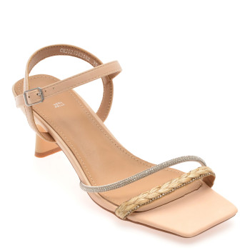 Sandale elegante EPICA bej, 82982, din piele ecologica