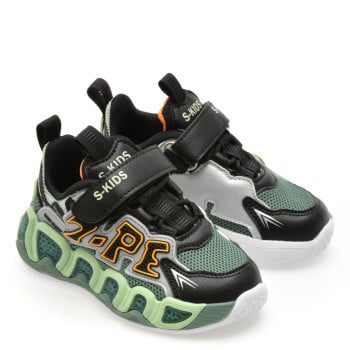 Pantofi sport SELECTION KIDS verzi, 1001, din material textil