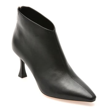 Botine elegante EPICA negre, 62269, din piele naturala