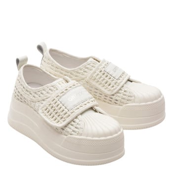 Pantofi sport GRYXX albi, 6771, din piele ecologica