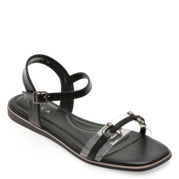 Sandale EPICA negre, 82956, din piele ecologica
