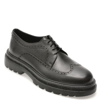 Pantofi GRYXX negri, 26530, din piele naturala