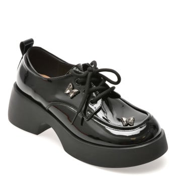 Pantofi GRYXX negri, 5661, din piele naturala lacuita