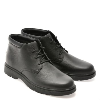 Ghete GEOX negre, U36D1B, din piele naturala