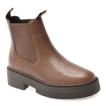 Ghete GEOX maro, D56VDA, din piele naturala