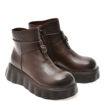 Ghete GRYXX maro, 9289, din piele naturala